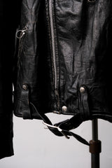 1980年代のブルックス「Carto Maltese」ペイントモトレザージャケット。米国製。背面はイタリアの漫画界の巨匠、ヒューゴ・パルテによる手描き。