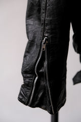 1980年代のブルックス「Carto Maltese」ペイントモトレザージャケット。米国製。背面はイタリアの漫画界の巨匠、ヒューゴ・パルテによる手描き。