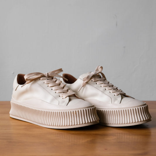 Jil Sander Platform Leather Sneakers