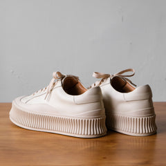 Jil Sander Platform Leather Sneakers