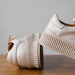 Jil Sander Platform Leather Sneakers