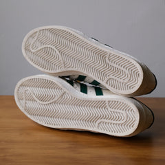 アディダス スーパースター 82 スニーカー ホワイト/ダークグリーン クラシック クリーム シェルトゥ