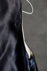 French 1960’s Vintage Wool Striped Satin Gilet Vest 60年代法國古著 羊毛鍛面西裝馬甲背心