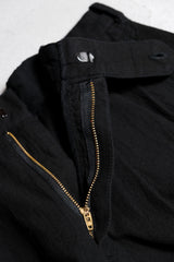 Gaijin Made リネン 2 タックパンツ ジャパンブルー ブルー支線 ブルー染めブランドリネン ダブルプリーツパンツ