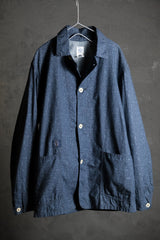 Post O'alls ブルー アイビー キャリコ エンジニアド ジャケット 日系アメリカ人 ヴィンテージ ブランド アイビー プリント コットン ワーク ジャケット アメリカ製