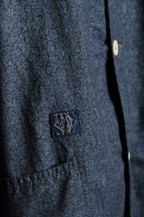 Post O'alls ブルー アイビー キャリコ エンジニアド ジャケット 日系アメリカ人 ヴィンテージ ブランド アイビー プリント コットン ワーク ジャケット アメリカ製