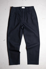 Still By Hand コットンタックパンツ 日本製デザイナーブランド コットンテーパードプリーツパンツ