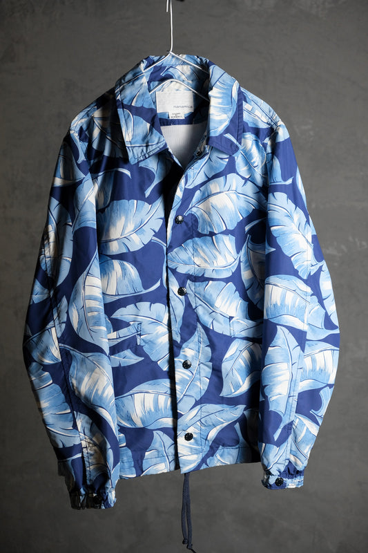 Nanamica Blue Leaf Ground Jacket 日本機能時尚品牌 藍葉印花尼龍教練外套風衣