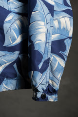 Nanamica Blue Leaf Ground Jacket 日本機能時尚品牌 藍葉印花尼龍教練外套風衣