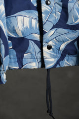 Nanamica Blue Leaf Ground Jacket 日本機能時尚品牌 藍葉印花尼龍教練外套風衣