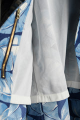 Nanamica Blue Leaf Ground Jacket 日本機能時尚品牌 藍葉印花尼龍教練外套風衣