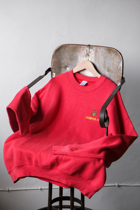 Vintage USMC Semper FI Sweatshirt 水果牌 美國海軍陸戰隊衛衣
