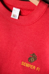 ヴィンテージ USMC Semper FI スウェットシャツ フルーツブランド 米海兵隊スウェットシャツ