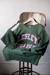 Champion 90s Vintage Reverse Weave Sweatshirt - Green 90s Champion Sweatshirt Lesley University American made green