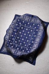 1970's~1990's Made in USA Vintage Bandana American-made antique pure cotton amoeba square scarf