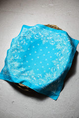 1970's~1990's Made in USA Vintage Bandana American-made antique pure cotton amoeba square scarf