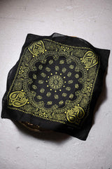 1970's~1990's Made in USA Vintage Bandana American-made antique pure cotton amoeba square scarf