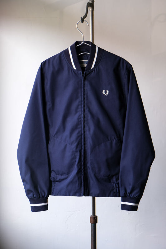 Fred Perry Tennis Bomber Jacket Made in England Navy blue tennis bomber jacket made in England