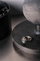 Sterling Silver Vintage Aurora Teardrop Ring 純銀古著極光水滴戒