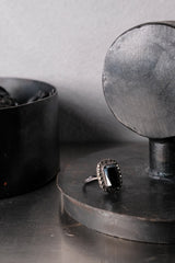 Vintage Black Onyx Midnight Sterling Silver Ring 純銀古著黑瑪瑙銀戒