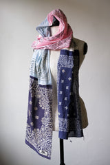 バン リストラクチャー バンダナ パッチワーク スカーフバン リストラクチャー バンダナ パッチワーク スカーフリメイク シリーズ ヴィンテージ アメーバ スクエア スカーフアメリカン スクエア スカーフ