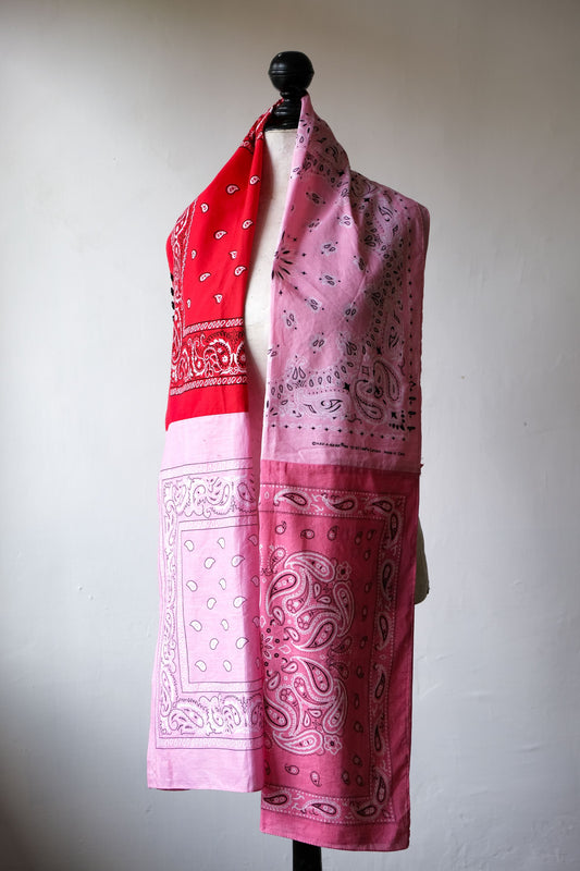 Ban Restructure Bandana Patchwork Scarf 伴重製系列 復古變形蟲方巾拼接圍巾 B