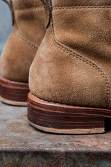 Visvim 2015SS HILTS BOOTS MID-FOLK LT.BROWN 淺棕翻毛皮手工固特異中筒靴