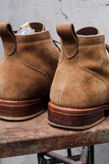 Visvim 2015SS HILTS BOOTS MID-FOLK LT.BROWN 淺棕翻毛皮手工固特異中筒靴
