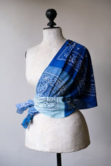 Ban Restructure Bandana Patchwork Scarf Retro Series Retro Amoeba Square Scarf Splicing Scarf M