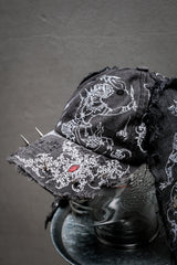 Artisan Hand-Painted Cybersigilism & Yantra Distressed Cap/Aviator Hat 職人手繪賽博 梵天符號 舊化帽 飛行帽