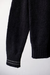 Fred Perry Wool Logo Raglan Sweater Navy Blue Wool Sweater Made in England