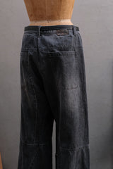 Professor.E 23SS | Curved Panel Denim pant