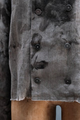 Professor.e 25ss Forgotten Materials Double-breasted Collarless Shirt