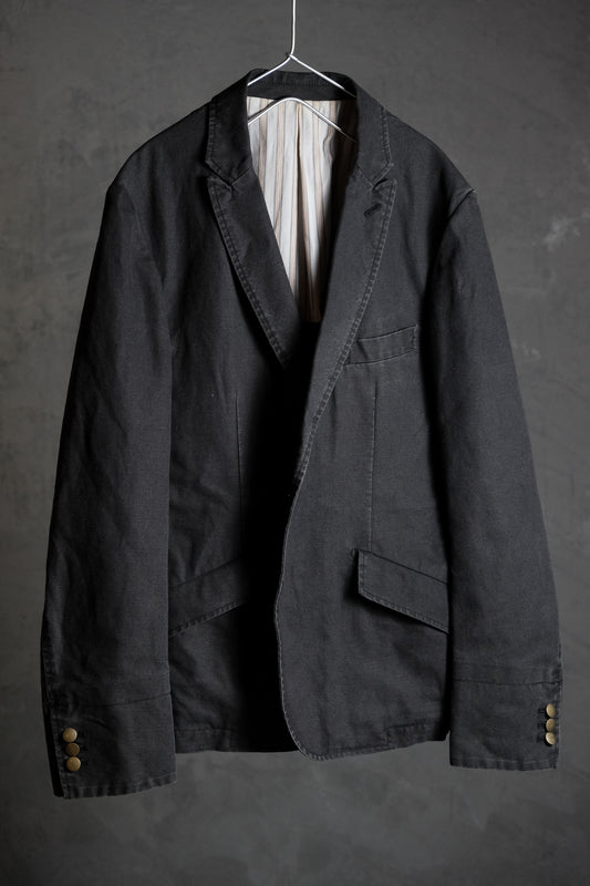 PPFM 00's コットンリネン ブレザージャケット 日本の初期ストリートブランド 綿麻混紡 スーツジャケット