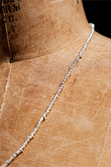 Micro Geometric Fine Silver Chain 微型幾何純銀層次鍊