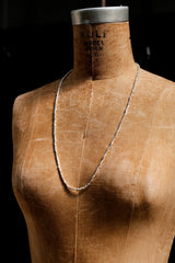 Irregular Cubes Fine Silver 999 Handmade Beaded Necklace 不規則構築純銀手工串珠鍊