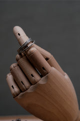 Gentle Twist Fine Silver Ring Set 扭結純銀三件套戒