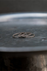 Gentle Twist Fine Silver Ring Set 扭結純銀三件套戒