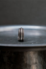 Fluid Layers Minimalist Silver 999 Ring 流線層疊極簡純銀戒指