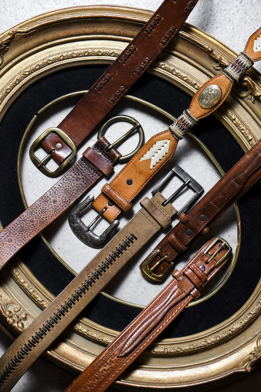 American Casual Western Style Genuine Leather Belt Retro American Casual Western Style Genuine Leather Belt