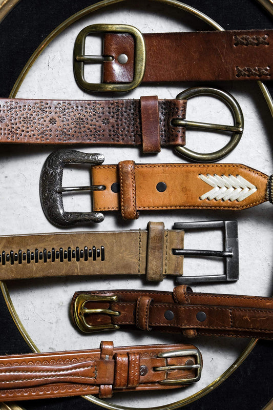 American Casual Western Style Genuine Leather Belt Retro American Casual Western Style Genuine Leather Belt