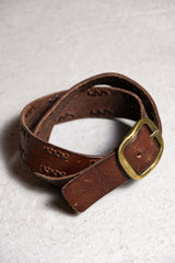 アメリカンカジュアルウエスタンスタイル本革ベルト ヴィンテージアメリカンカーキウエスタンスタイル本革ベルト