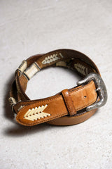 アメリカンカジュアルウエスタンスタイル本革ベルト ヴィンテージアメリカンカーキウエスタンスタイル本革ベルト