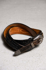 アメリカンカジュアルウエスタンスタイル本革ベルト ヴィンテージアメリカンカーキウエスタンスタイル本革ベルト