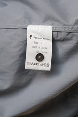 Porter Classic Roll Up Shirt 棉質淺藍色寬鬆雙口袋襯衫