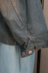 CLESSTE VINTAGE DYED SELVEDGE DENIM US ARMY M-35 PULLOVER JACKET 日本工藝品牌 復古水洗M35套頭夾克外套