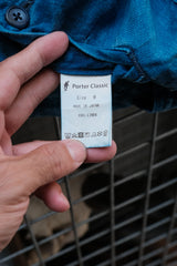 PORTER CLASSIC - Indigo Linen Wide Bebop Pants 藍染亞麻寬版氣球褲