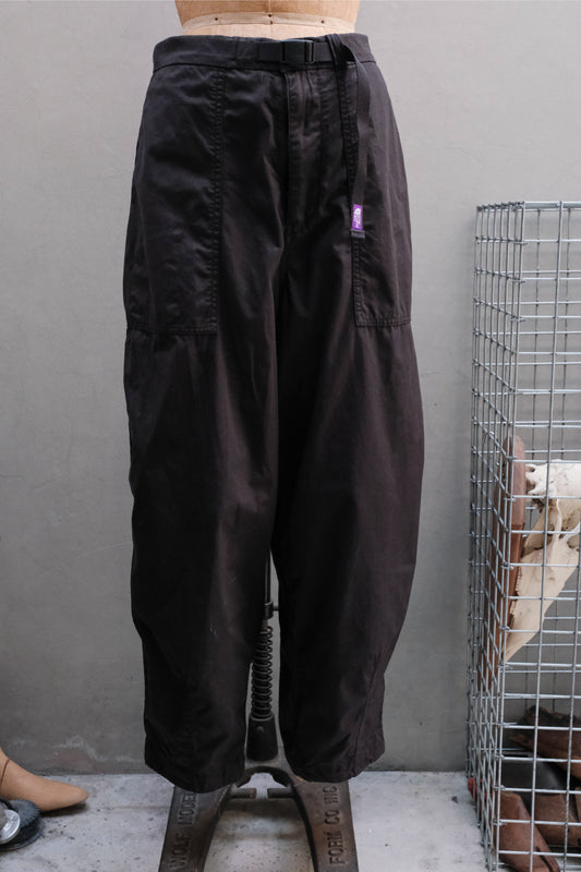 THE NORTH FACE PURPLE LABEL Ripstop Wide Cropped Pants紫標北臉 黑色防撕裂工裝錐形褲