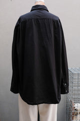 Porter Classic 2WAY COLLAR SHIRT 棉質黑色領片可變換長袖襯衫
