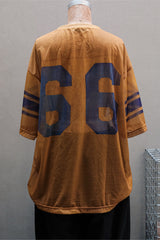 TOLQ Skeleton Printed Football T-shirts 日本設計師品牌 印花透光美式足球短袖
